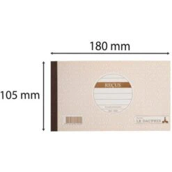 Manifold Autocopiant 105X180 Reçus 50 Dupli Avoine - Exacompta -Promos Papeterie Boutique AIG11294854