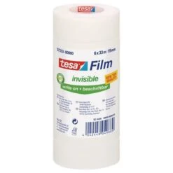 Ruban Adhésif TESA Invisible 33 M X 19 Mm - Lot De 6