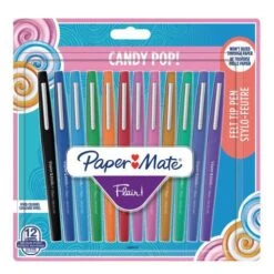Stylo Feutre Flair Candy Assortis - Pochette De 12 -Promos Papeterie Boutique AIG3472792