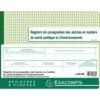 Exacompta Piqûre Registre De Consignation Des Alertes 24x32cm