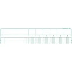 Exacompta Piqûre 32x25cm à Tête Paresseuse 6 Colonnes 80 Pages