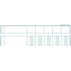 Exacompta Piqûre 29.7x21 à Tête Paresseuse 5 Colonnes Sur 1 Page