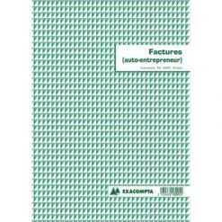 Exacompta Manifold Factures Micro-entrepreneur 29,7x21cm 50 Feuillets -Promos Papeterie Boutique AIG3599864