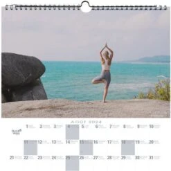 Calendrier 2024 FEUILLES 30X30 Yoga Par 5 - Quo Vadis