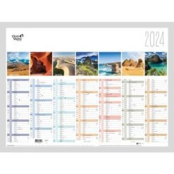 Calendrier La Terre Cal Fantaisie 13 Mois - Année 2024 - Quo Vadis