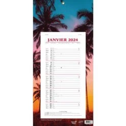 Calendrier Bloc Mensuel Evasion - Année 2024 - Quo Vadis