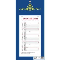 Calendrier Bloc Mensuel Skytos - 16 X 33,5cm - Année 2024 - Quo Vadis -Promos Papeterie Boutique AIG37144741