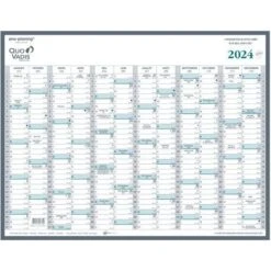 Calendrier Manager - 55 X 43cm - Année 2024 - Quo Vadis