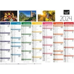 Calendrier Fantaisie Tradition - 55 X 40,5 Cm - Année 2024 - Quo Vadis -Promos Papeterie Boutique AIG37144760