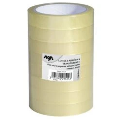 Lot De 8 Rubans Adhesifs Transparents 19mmx66m - Sign