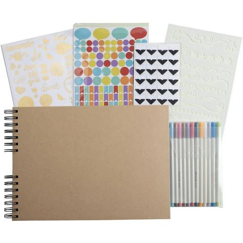 Kit De Scrapbooking Album 70 Pages Noires Scrap-Addict - Exacompta 3 Kit De Scrapbooking Album 70 Pages Noires Scrap-Addict - Exacompta – Image 3