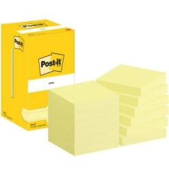 Notes Post-it® 76 X 76 Mm 12 Blocs Jaune - Post-it®