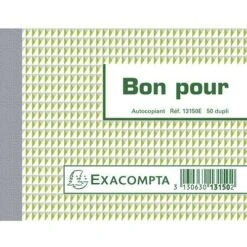 Exacompta Manifold Bon Pour 50 Feuillets Dupli Autocopiants -Promos Papeterie Boutique AIG4857759
