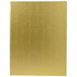 Exacompta Livre D'or Balacron Avec Titre 100 Pages Blanches Vertical -Promos Papeterie Boutique AIG4858332