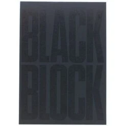 Exacompta Bloc Black Block 29,7x21cm - Papier Jaune Quadrillé 5x5