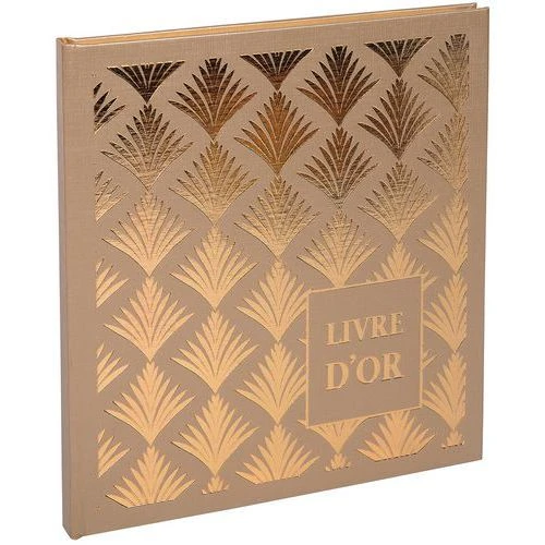 Livre D'or 140 Pages Tranche Or - PALMYRE Nude - Palmier - Exacompta 1 Livre D'or 140 Pages Tranche Or - PALMYRE Nude - Palmier - Exacompta