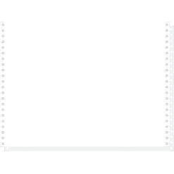 Exacompta Feuilles Listing Blanc Autocopiant 380x11 2plis Bandes Détachables