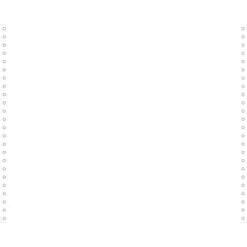 Exacompta Feuilles Listing Blanc 380x12 1pli Bandes Détachables 70g