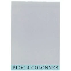 Exacompta Bloc De Contrôle Comptable - 4 Colonnes
