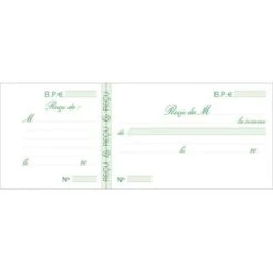 Exacompta Carnet à Souche Reçus 50 Feuillets - Format Horizontal