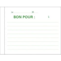 Exacompta Manifold Bon Pour 50 Feuillets Dupli Autocopiants