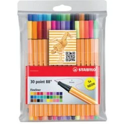 Stabilo Feutre à Pointe Fine Point 88, étui Plastique De 30