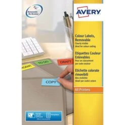 Étiquette Couleur Repositionnable Avery - Impression Laser / Jet D'encre, Copieur -Promos Papeterie Boutique AIG6683020