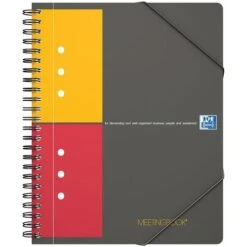 Cahier Meetingbook Spirale 178x225 160p 80g Quadrillé 5/5 - Oxford