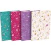 Carnets Flowers 90x140 60 Pages 90g Ligné 6mm - Lot De 40 - Oxford