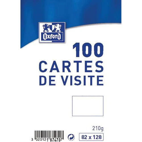 Coffret Cartes De Visite 82x128 - Oxford 1 Coffret Cartes De Visite 82x128 - Oxford
