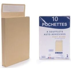 Pochettes Kraft 162x229x30 Auto Adhésives à Soufflet - Oxford