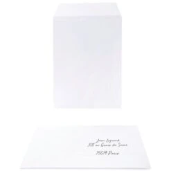 Pochettes 162x229 90g Kraft Blanc Auto Adhésives - Oxford -Promos Papeterie Boutique AIG7503664