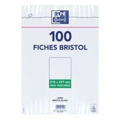 Bristol Oxford Non Perforé A4 100 Uni Blanc - Oxford