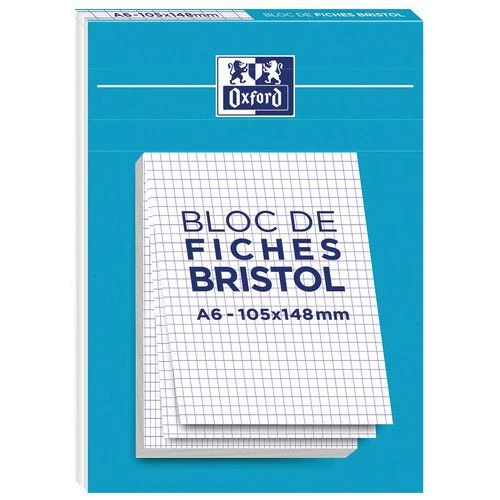 Bristol En Bloc Oxford Non Perforé A6 Q5/5 Blanc - Oxford 1 Bristol En Bloc Oxford Non Perforé A6 Q5/5 Blanc - Oxford