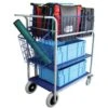 Chariot De Distribution Grande Capacité Corbeille Et Plateau